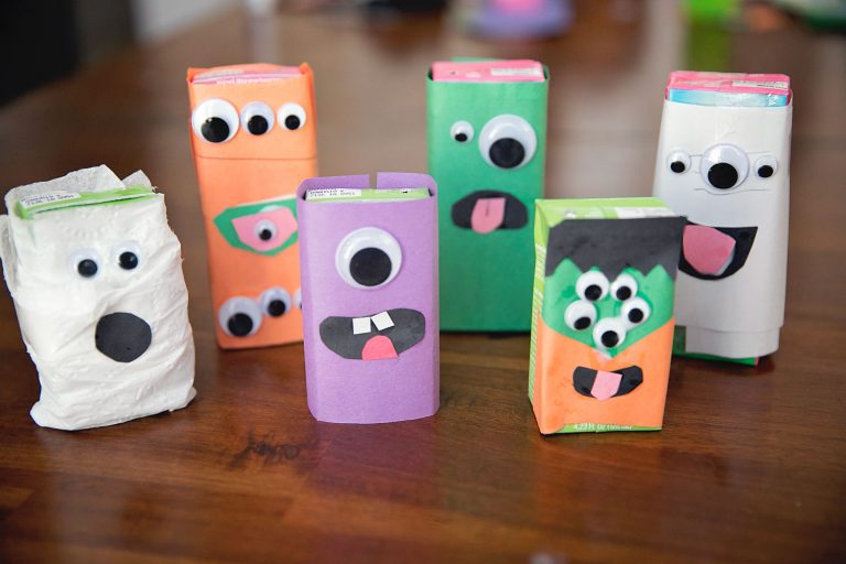 DIY juice box monster craft tutorial.